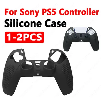1-2PCS за PS5 контролер силиконов калъф без хлъзгане мек капак за DualSense защитна обвивка за PS5 безжични аксесоари за геймпад