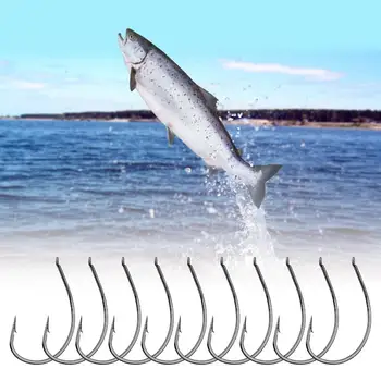 10Pcs Solid Loach Hook Устойчив на корозия Удароустойчив Fish Hook с висока твърдост Бодлива кука