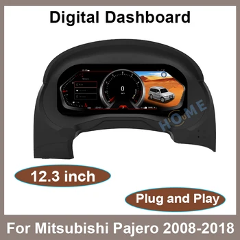 12.3 инчов автомобил LCD табло за Mitsubishi Pajero 2008-2018 Auto Instrument Panel модифициран и модернизиран многофункционален