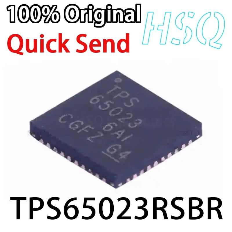 1PCS TPS65023RSBR TPS65023 QFN Нов оригинален високоефективен преобразувател на мощност IC Изображение 0