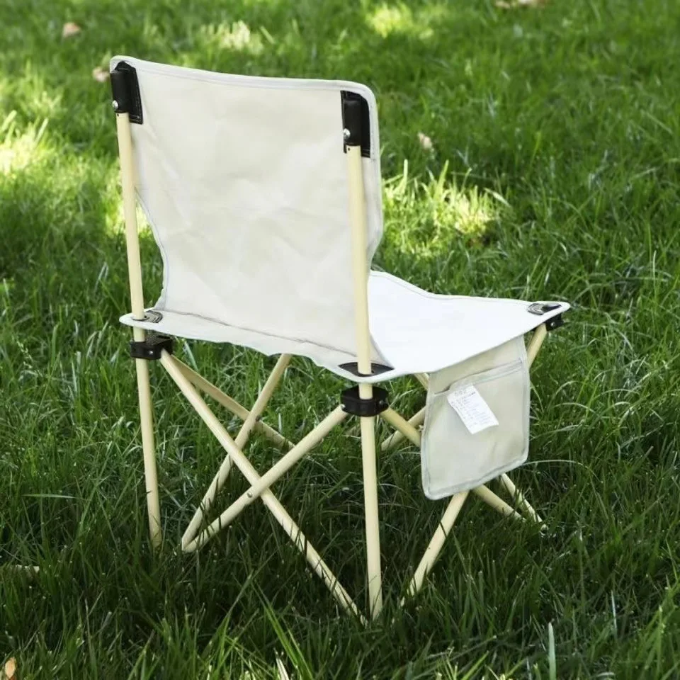 Преносим сгъваем къмпинг стол Открит лунен стол Сгъваема табуретка за крака за туризъм Пикник риболовни столове Инструменти за седалки Изображение 0