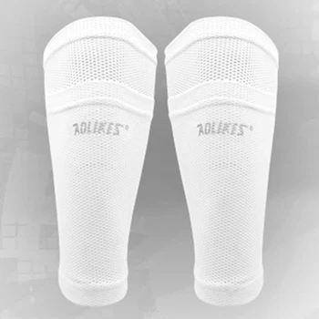 1Pair Men Soccer Shin Pads Holder Support SocksWith Pocket Guard Protector Sleeves Breathe Absorb Sweat Outdoor Sports Gears
