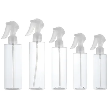 1pc 100ml / 120ml / 150ml / 200ml / 250ml Clear празна пластмасова бутилка спрей преносима козметика за многократна употреба пулверизатор назални спрей бутилки