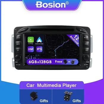 2 Din Стерео радио за кола Мултимедия DVD Android 12.0 За Mercedes Benz W203 W210 W209 W463 Vito C / CLK / G Клас GPS RDS Carplay DSP