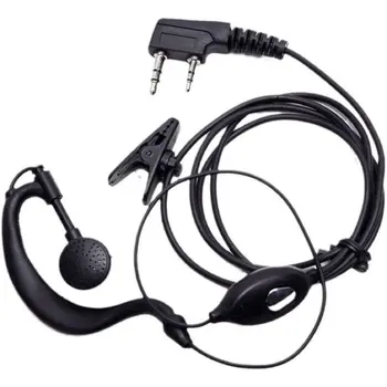 2 пинов висококачествен микрофон за слушалки за двупосочно радио слушалки слушалки Handheld Security Walkie Talkie аксесоари