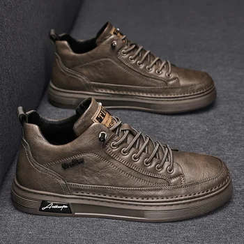 2023 Мъжки ежедневни обувки Луксозна марка Casual Slip на официални мокасини Мъжки мокасини Италиански черни мъжки обувки за шофиране