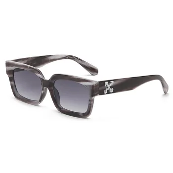 2023 Нови OFF червени слънчеви очила Европейски и американски прилив марка същия стил квадратни очила X аксесоар слънчеви очила