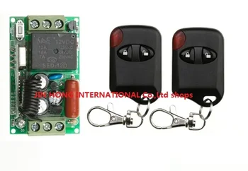  220V 10A 1CH приемник и предавател RF безжично дистанционно управление Switch System Learning Code за включване / изключване 1 * приемник + 2 * предавател