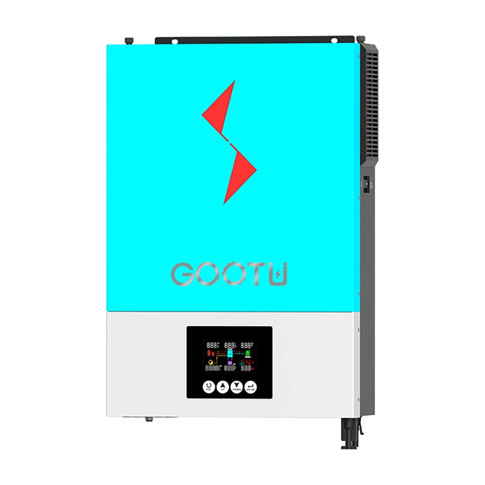 GOOTU 6200W хибриден слънчев инверторен конвертор 6.2KW 48V 230VAC MPPT контролер за слънчево зареждане 120A за слънчев панел Безплатна доставка Изображение 1