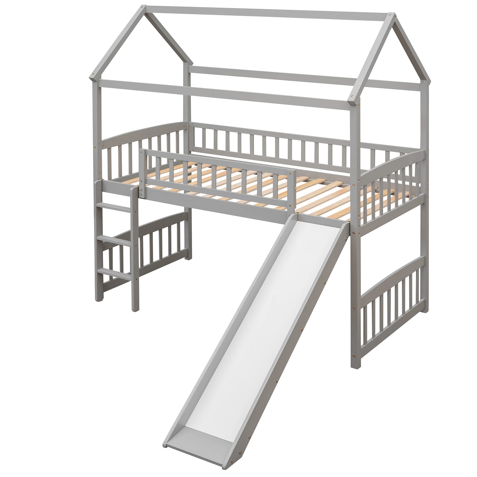 Бяло детско легло с две чекмеджета - перфектно допълнение към детската стая Изображение 1