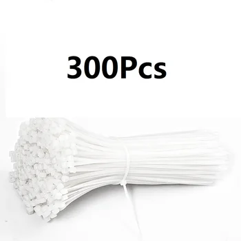 300Pcs кабелни връзки самозаключващи се найлонови кабелни цип връзки син кабел цип вратовръзка обвивка BundleTies