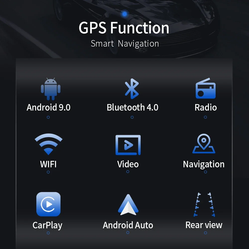 Android10.1За Mazda RX8 2009-2011 Автомобилно радио Многофункционален 9-инчов сензорен екран GPS стерео за кола Кабелен Carplay плейър Автомобилно радио Изображение 3