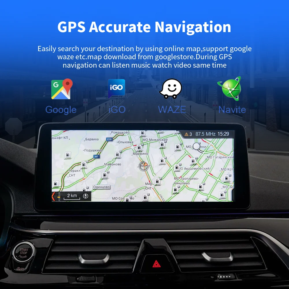 JUSTNAVI 12.3inch 8G + 128G 1920 * 720 Android 10 Car Radio GPS мултимедиен плейър за KIA KX7 2017 2018 2019 2020 Навигация Carplay Изображение 3