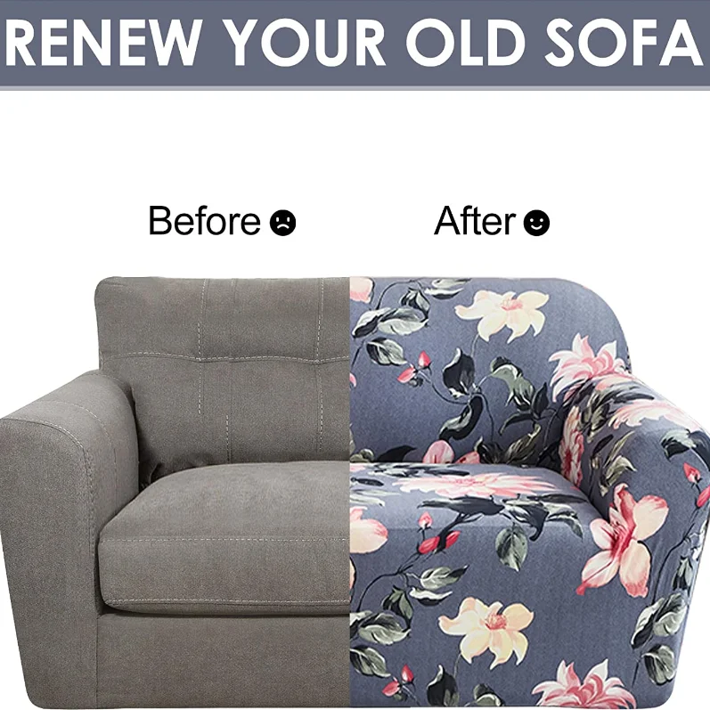 Loveseat Cover Stretch Loveseat Covers Loveseat Slipcovers for Cushion Couch Printed Covers for Loveseats Seater Sofa Cover Изображение 3