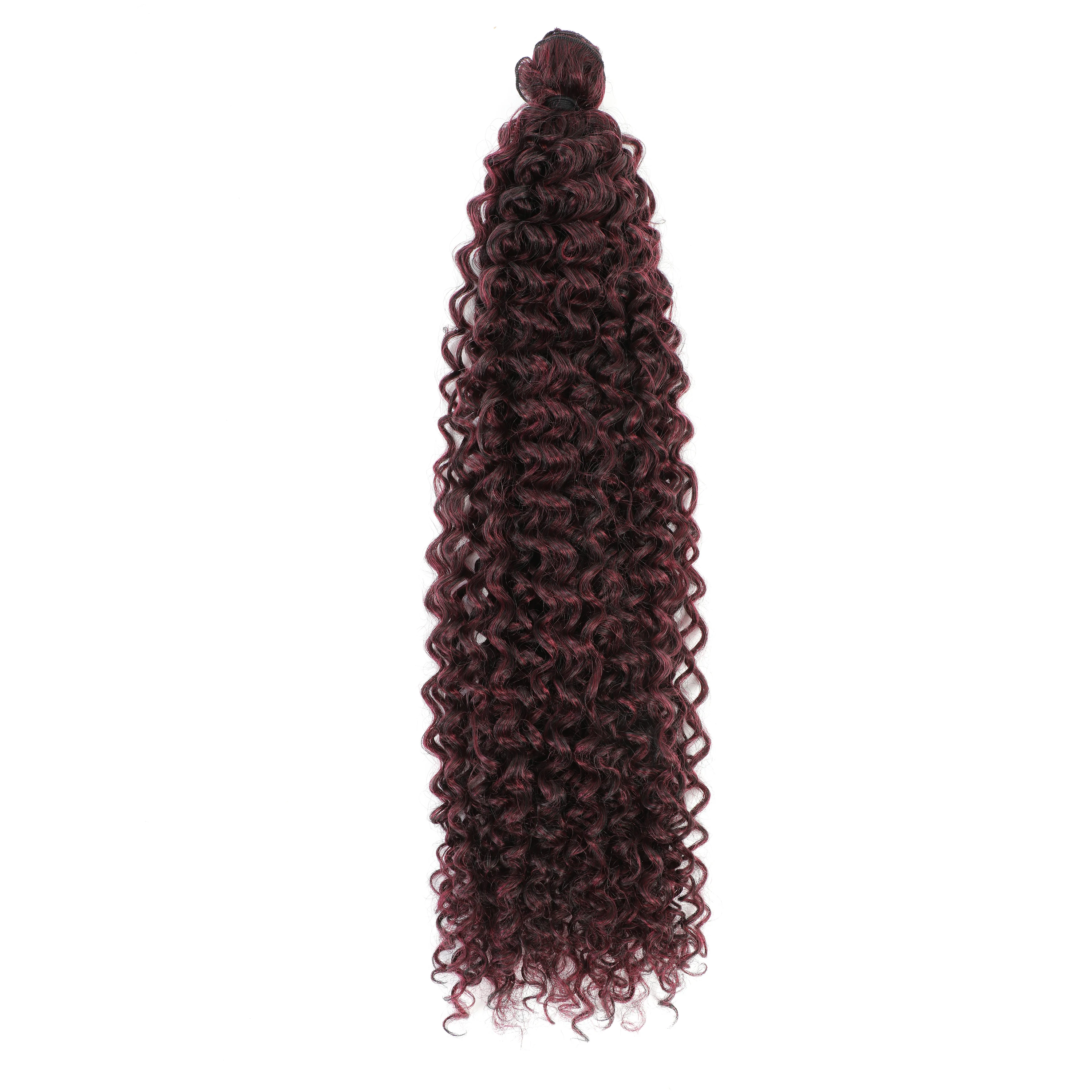 Magicae къдрава естествена коса разширения дълги синтетични къдрава пакети естествена коса тъкат разширения за жени Изображение 3