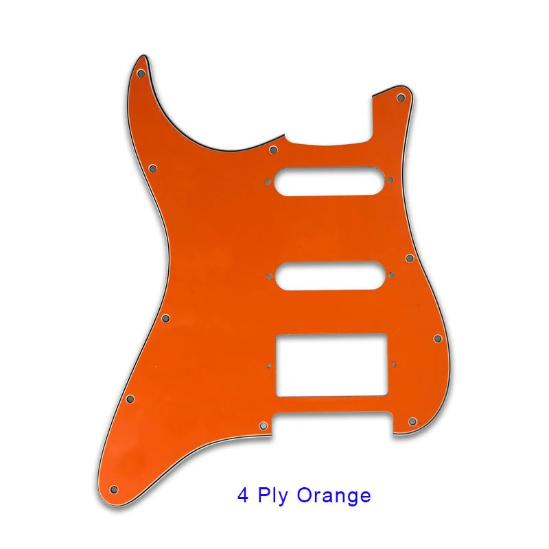 Pleroo качествени части за електрическа китара - за САЩ\ Мексико Fd Strat 11 дупки HSS PAF Humbucker китара Pickguard плоча без обем дупка Изображение 3
