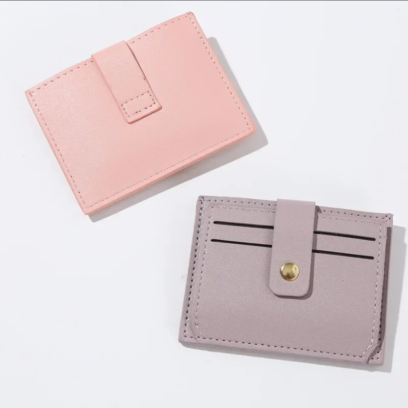 Нова чанта карта чанта PU кожа жени проста мода класически плътен цвят рисувам колан бутон чантата жена Изображение 3