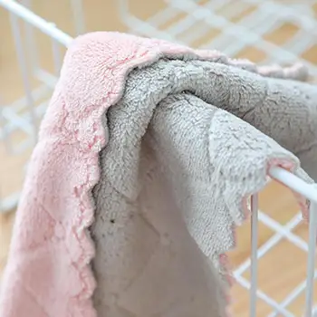 4pcs микрофибърна кърпа абсорбираща кухненска почистваща кърпа незалепващо масло кърпа за чинии парцали трайни салфетки удебелена кърпа за почистване