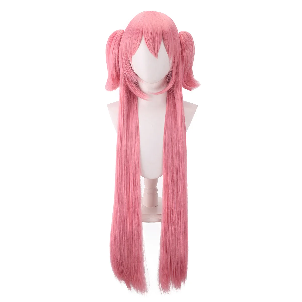 RANYU Puella Magi Madoka Magica Kaname Madoka перуки синтетични дълги прави розови аниме косплей перука за коса за парти Изображение 4