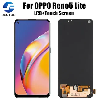6.43'' оригинал за OPPO Reno5 Lite CPH2205 LCD екран + сензорен дигитайзер събрание за OPPO Reno 5 Lite дисплей с пръстови отпечатъци