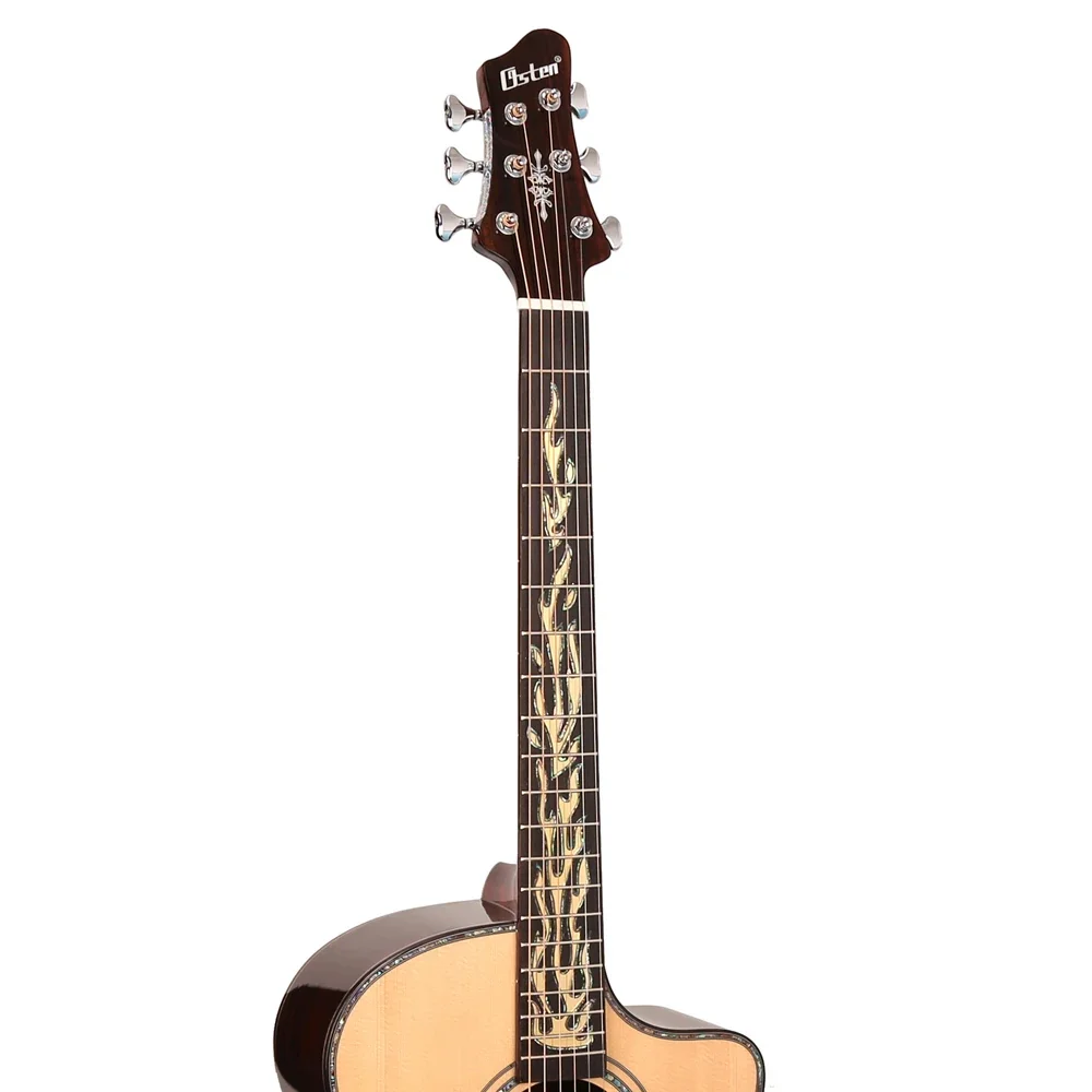 41 инча на едро акустична китара висок клас музикален инструмент, произведен в Китай смърч Топ Rosewood обратно фабрика цена китара Изображение 5