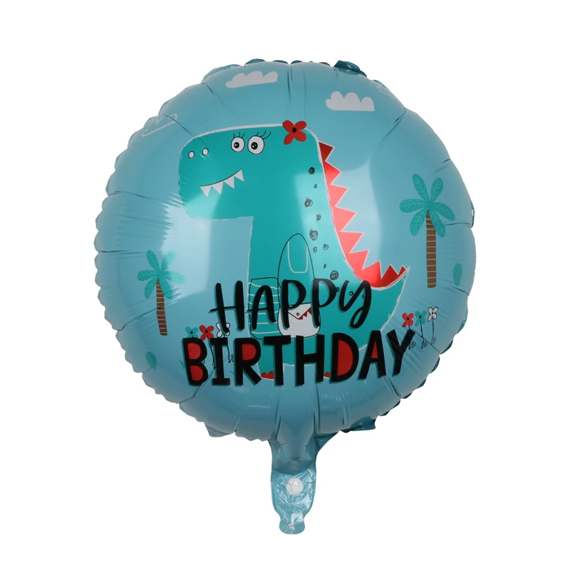7бр/комплект Балони с динозавърско фолио Момчета Животински балони Честит рожден ден балон бебе душ рожден ден парти Джурасик свят декорация Изображение 5