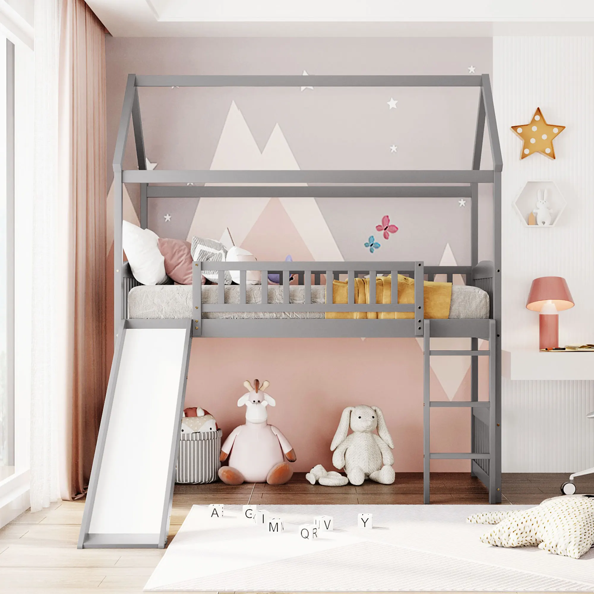 Бяло детско легло с две чекмеджета - перфектно допълнение към детската стая Изображение 5