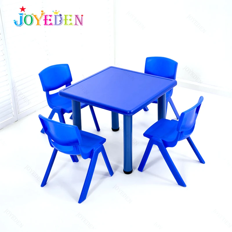 луксозни детски мебели регулируема детска учебна маса и комплект 4 стола училищни мебели, използвани за деца Изображение 5