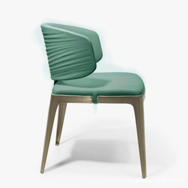 Модерен дизайн бар стол метална кожа рецепция брояч трапезни столове маникюр Nordic Sillas пара Comedor Stuhl мебели YX50BY Изображение 5