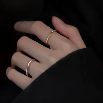 925 стерлинги сребърен луксозен пръстен за жени деликатен темперамент мода фини бижута сватба Paty подаръци