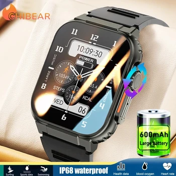AMOLED HD екран Bluetooth повикване жени смарт часовник мъже 600Mah голяма батерия 100+ спортни фитнес тракер водоустойчив смарт часовник човек