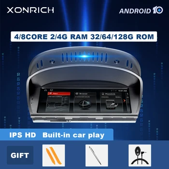 Android 10 Автомобилен радио мултимедиен плейър за BMW Series 5/3 E60 E61 E62 E63 E90 E91 CIC CCC GPS навигация стерео аудио глава