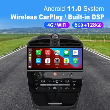 Android 11.0 мултимедиен плейър кола GPS радио за Porsche Cayenne 2003-2009 стар към нов WiFi Carplay с видео плейър главата единица