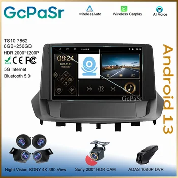 Auto Android за Renault Fluence 1 2009 - 2017 Мултимедия 7862 QLED Carplay стерео радио главата единица видео плейър GPS DVD екран