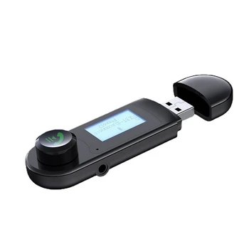 Bluetooth аудио предавател предавател 2 в 1 безжичен адаптер с микрофон повикване аудио телевизия