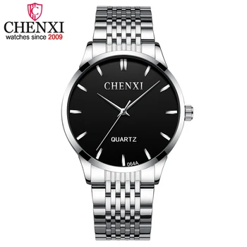 CHENXI Прости мъжки кварцови часовници Топ луксозна марка бизнес часовник Мъжка мода Случайни водоустойчив ръчен часовник от неръждаема стомана