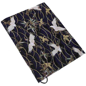 Crane Cloth Slipcase Book Protector Пластмасови капаци Дизайн ръкав Прахоустойчив ръчен декор яке Изящен регулируем бележник