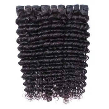 Deep Wave човешки коси пакети бразилски коса тъкане 100g естествена човешка коса пакет 12A клас Remy дълбока вълна