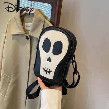 Disney Jack 2024 Нова телефонна чанта Модерна висококачествена дамска чанта Crossbody Creative Cool Mini Versatile Мъжка чанта за рамо