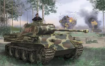 DRAGON 6841 1/35 Befehls Panther Ausf.G w / Magic Track / Алуминиев пистолет Barrel / Устройства за нощно виждане