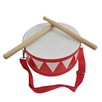 Drum Snare Kids Percussion Toys Детски инструмент Детска ръка Дървена 8Inch Rhythm Sense Комплект инструменти Издръжлив Лесен за използване