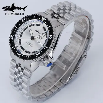 HEIMDALLR 007 Реколта мъже водолаз механични часовници 200M водоустойчив сапфир кристал светлинен NH36 автоматично движение мъже часовници