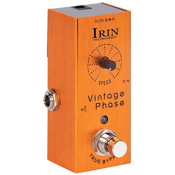 IRIN китара ефектор малък ефектор електрическа китара класически фаза ефектор хор професионален един блок четка оранжево