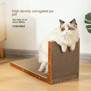 L-образна котешка драскаща дъска Подвижна котешка стъргалка Scratching Post за котки Шлайфане нокът катерене играчка Pet мебели консумативи