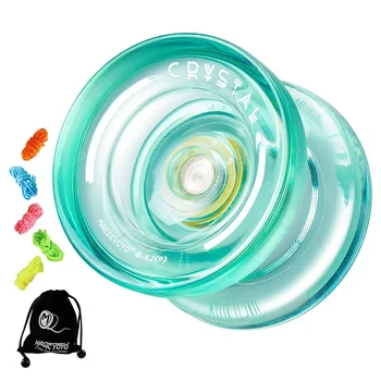 MAGICYOYO 2X K2 Plus Crystal Responsive Yoyo, Dual Purpose Yo-Yo с подмяна на нереагиращ лагер за междинен, зелен