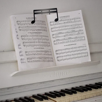 Metal Music Book Clip Music Stand Clips Sheet Music Clips for Outdoor Playing Note Paper Books Piano Guitar Violin Keyboard