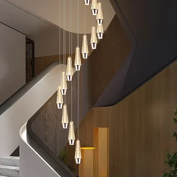 Nordic домашен декор трапезария Висулка лампа светлини вътрешно осветление стълбищна лампа висящи светлина полилей лампи за хол
