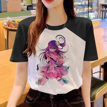 Oshi No Ko тениска жени графичен японски Tee момиче комикс графично облекло