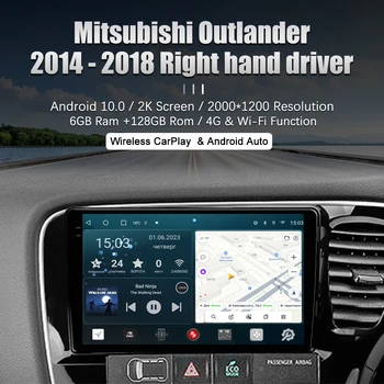 Redpower HiFi автомобилно радио за Mitsubishi Outlander 3 поколение (10.2012-2019) дясна ръка драйверандроид DVD DSP аудио видео