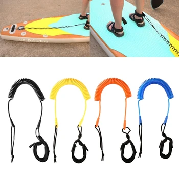 Stand Up Paddle Board Leash Surfs Board Leashes Replacement Coiled SUPs Leash Leg Rope for Shortboard, Longboards